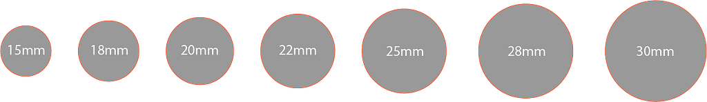 pin badge sizes
