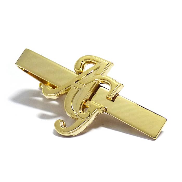 gold metal tie clip