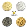 bespoke metal pins plated