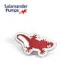 branded enamel pins made for Salamander Pumps