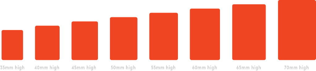 medal sizes