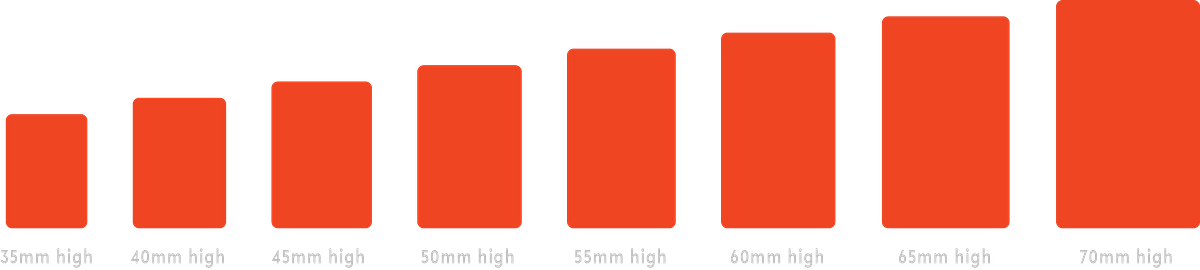 medal sizes