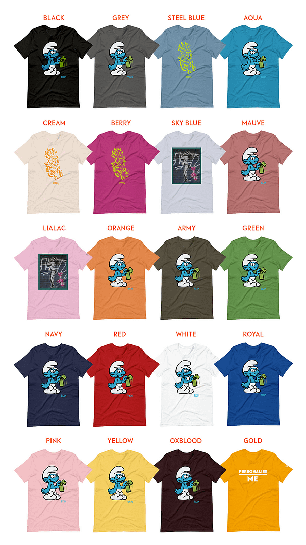 bella & canvas t shirt colours