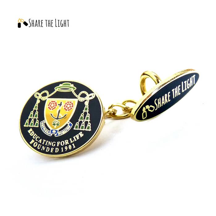 chain linked enamel cufflinks