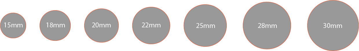 pin badge sizes