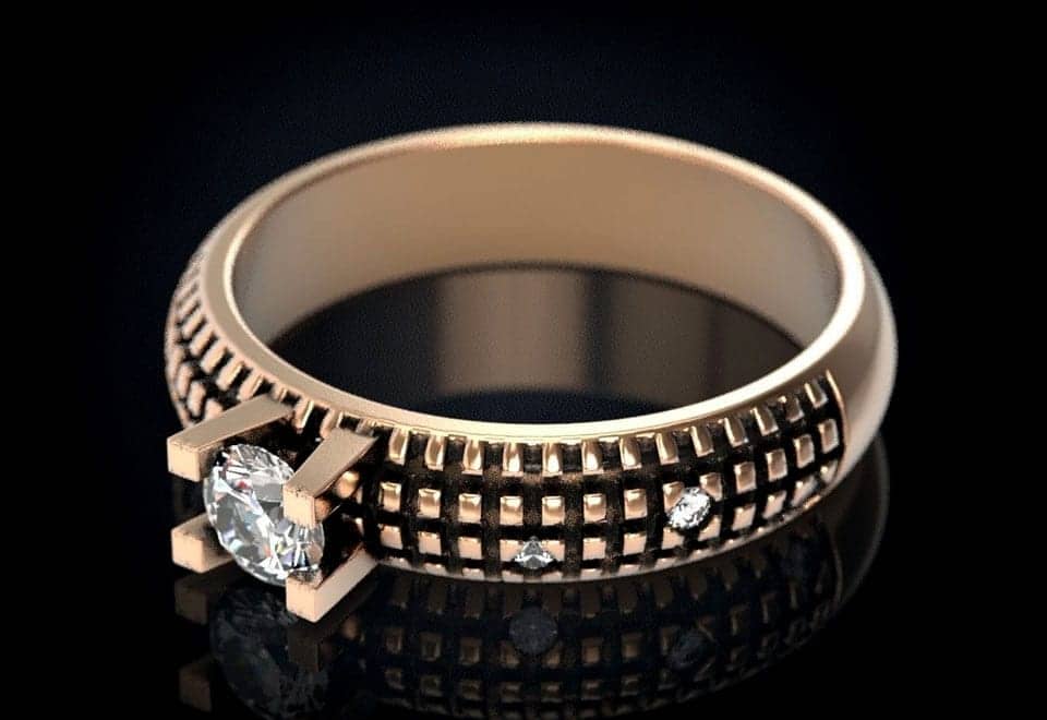 Castle engagement ring